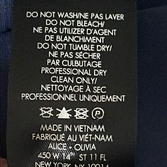 Alice + Olivia Classic Navy Blue Dress - Picture 5 of 8